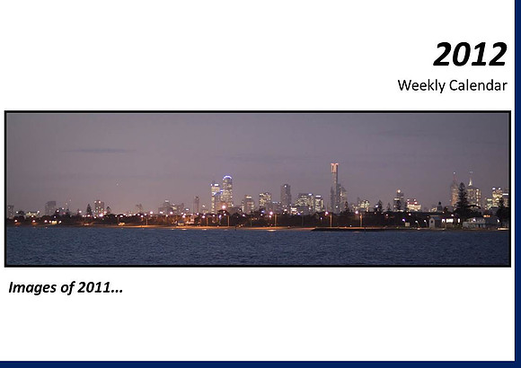 Weekly Calendar - 2012.