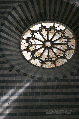 Stone Glass Window.