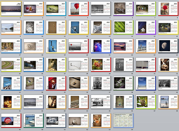 Weekly Calendar - 2012 (All Pages).